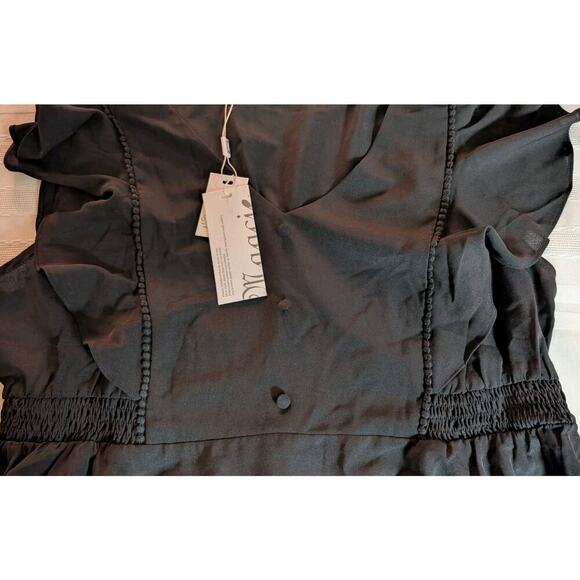 Maacie Womens Maternity V Neck Short Ruffle Sheer Sleeve Blouse XL - Picture 10 of 11